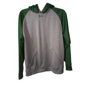 Under Armour Green and Gray Hoodie Adult Medium